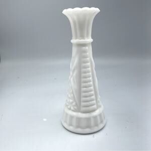 Vintage Milk Glass Mini Bud Vase Flowers Small